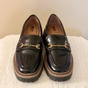 Black Kid Leather Loafers (Size 12)